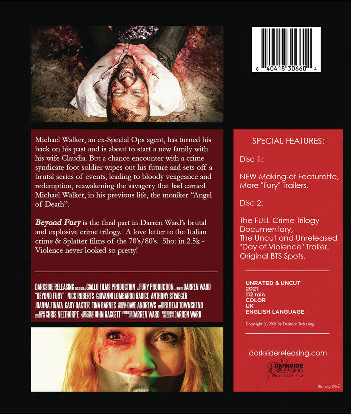 beyond fury (special edition) - Back Panel - Blu-ray