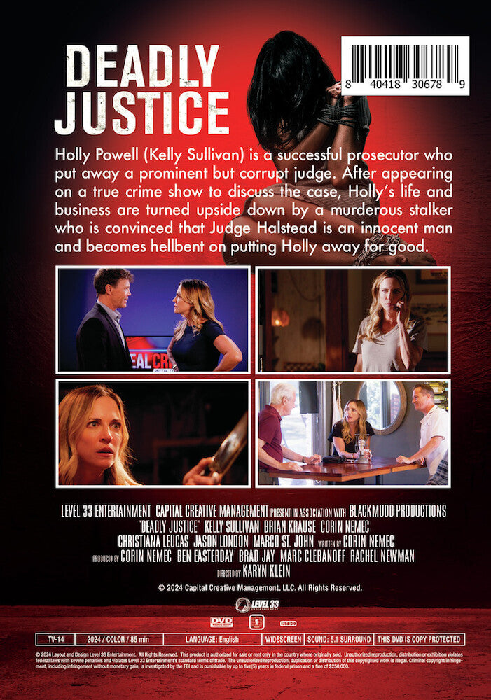 deadly justice - Back Panel - DVD