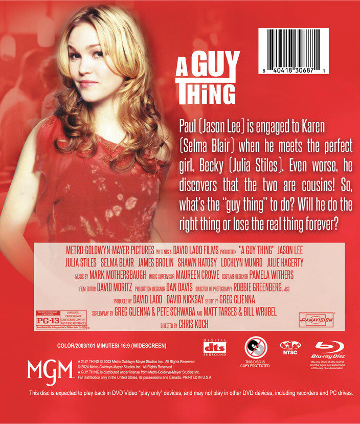 a guy thing - Back Panel - Blu-ray