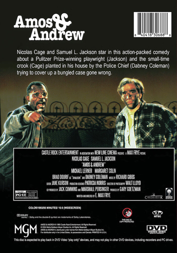 amos and andrew - Back Panel - DVD