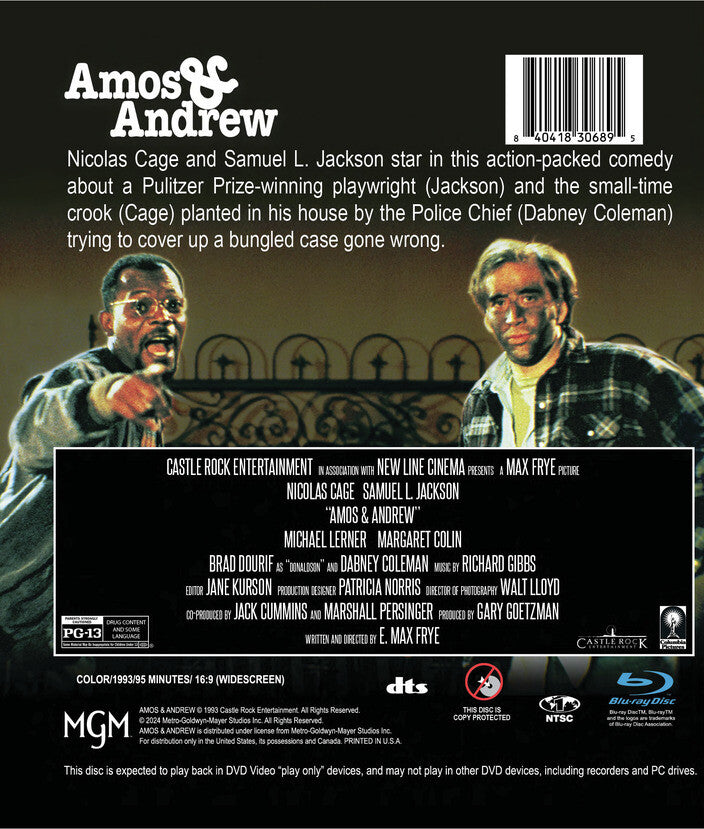 amos and andrew - Back Panel - Blu-ray