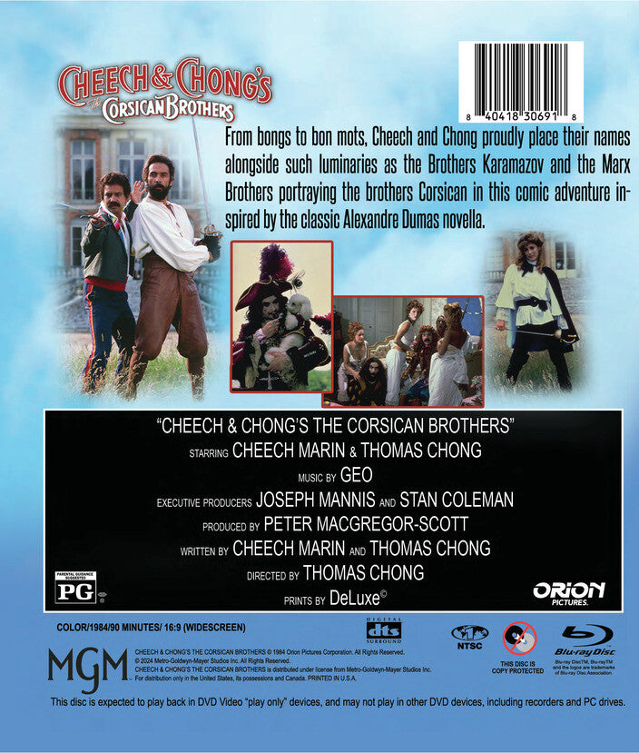 cheech & chong's the corsican brothers - Back Panel - Blu-ray