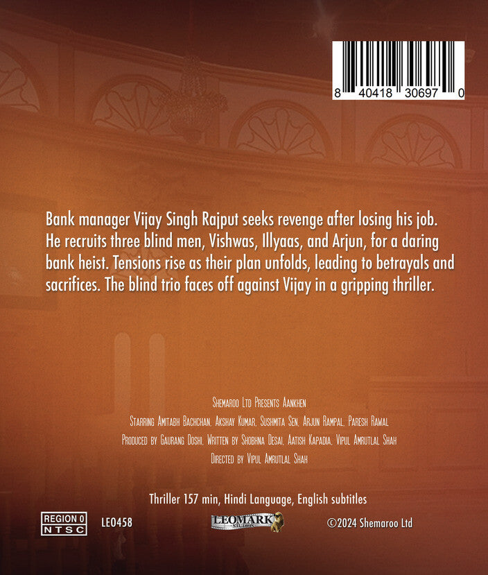 aankhen - Back Panel - Blu-ray