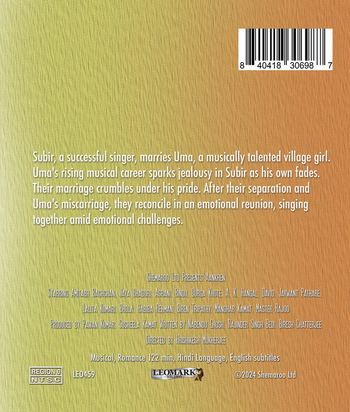 abhimaan - Back Panel - Blu-ray