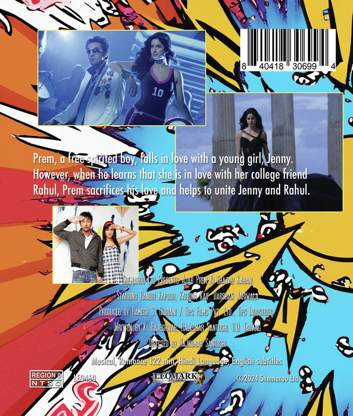 ajab prem ki ghazab kahani - Back Panel - Blu-ray