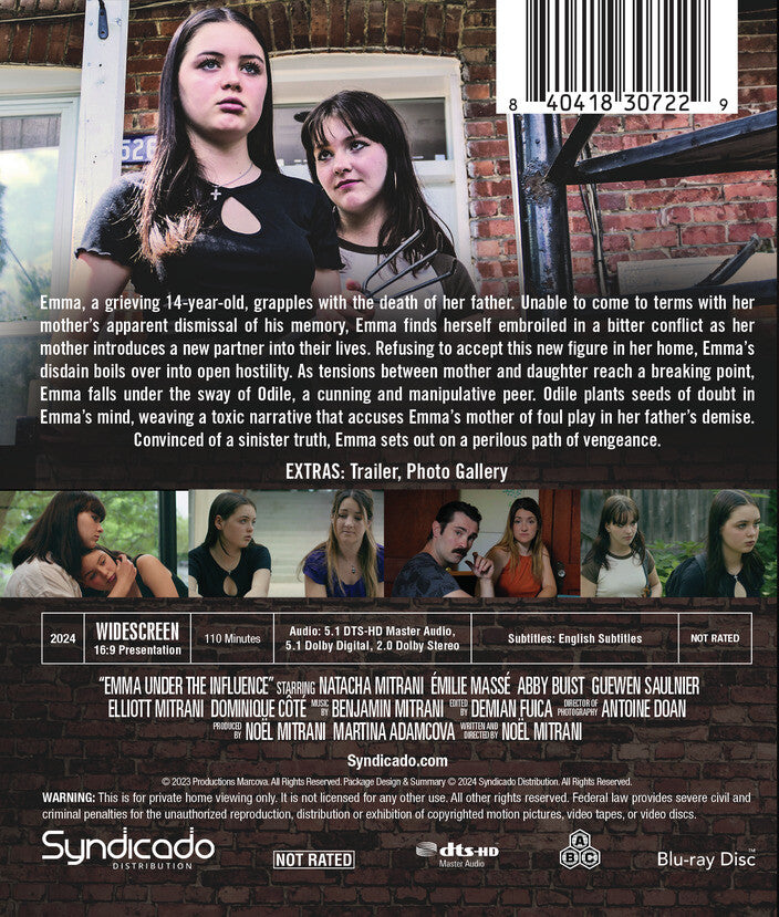 emma under the influence - Back Panel - Blu-ray