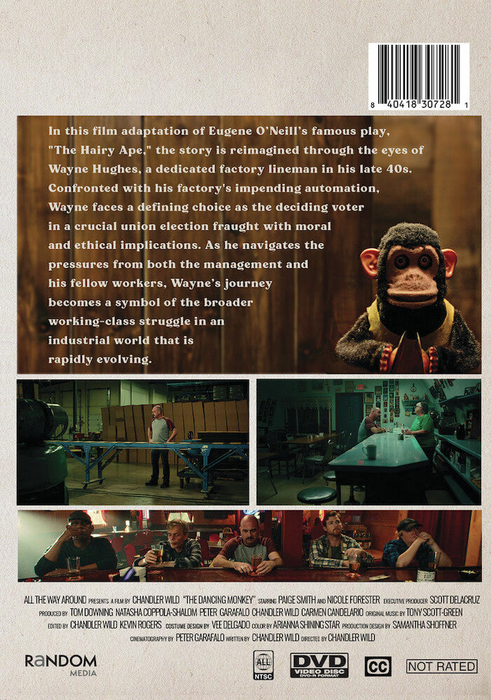 the dancing monkey - Back Panel - DVD
