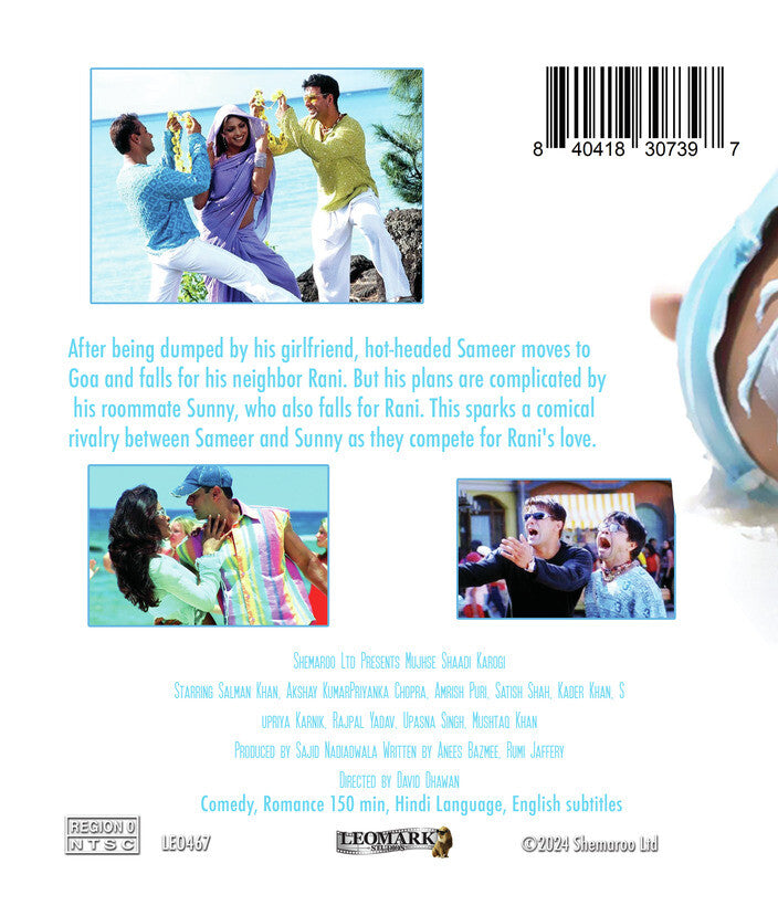 mujhse shaadi karogi aka will you marry me? - Back Panel - Blu-ray