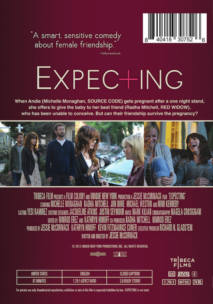 expecting - Back Panel - DVD