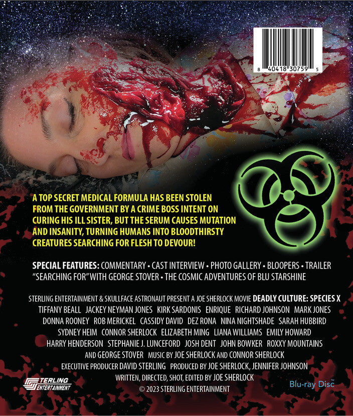 deadly culture: species x - Back Panel - Blu-ray
