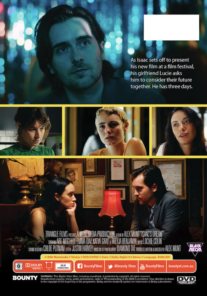 isaac's dream - Back Panel - DVD