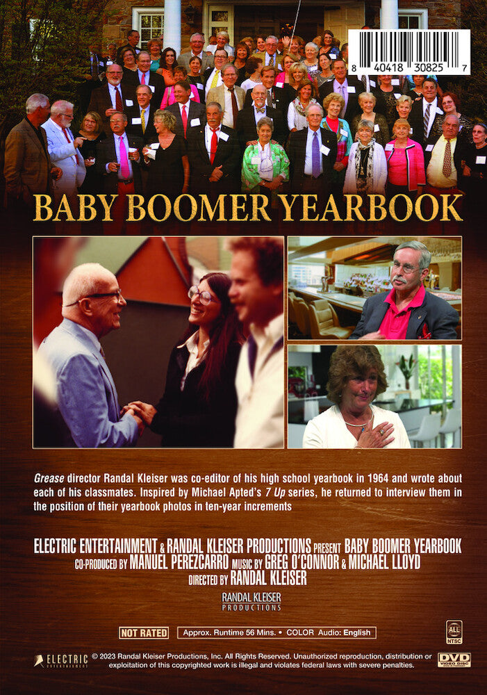 baby boomer yearbook - Back Panel - DVD
