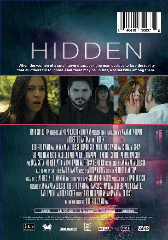 hidden - Back Panel - DVD