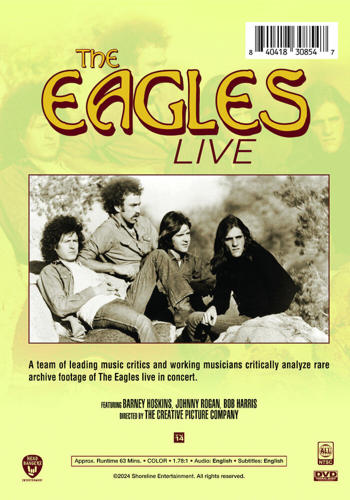 the eagles: live - Back Panel - DVD