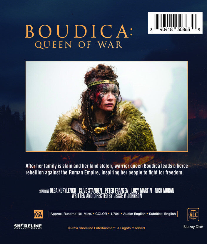 boudica - queen of war - Back Panel - Blu-ray