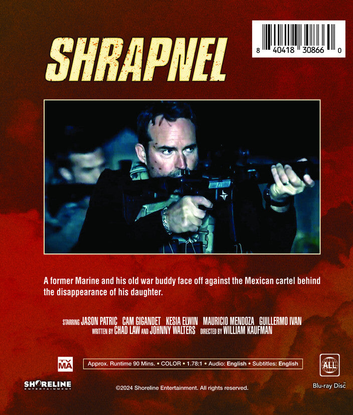 shrapnel - Back Panel - Blu-ray