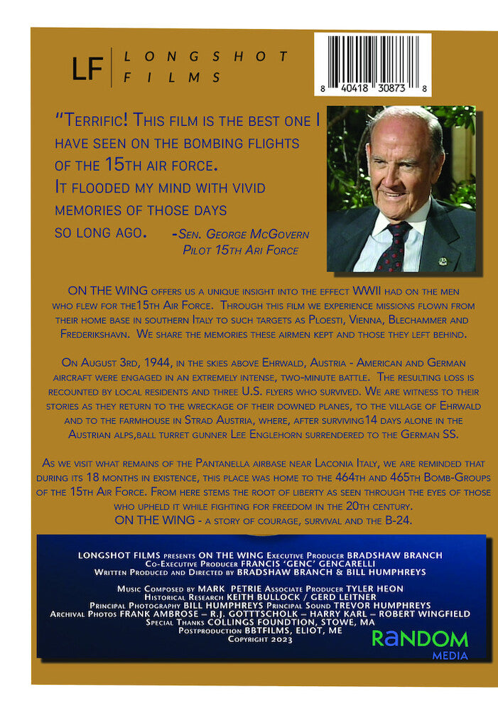 on the wing - Back Panel - DVD