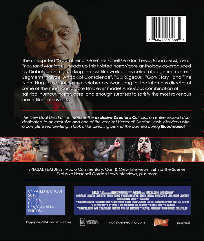 herschell gordon lewis' bloodmania - Back Panel - Blu-ray