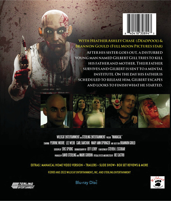 maniacal - Back Panel - Blu-ray