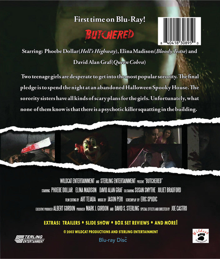 butchered - Back Panel - Blu-ray