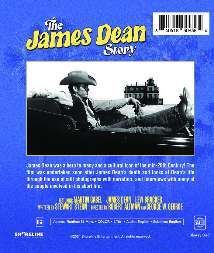 the james dean story - Back Panel - Blu-ray