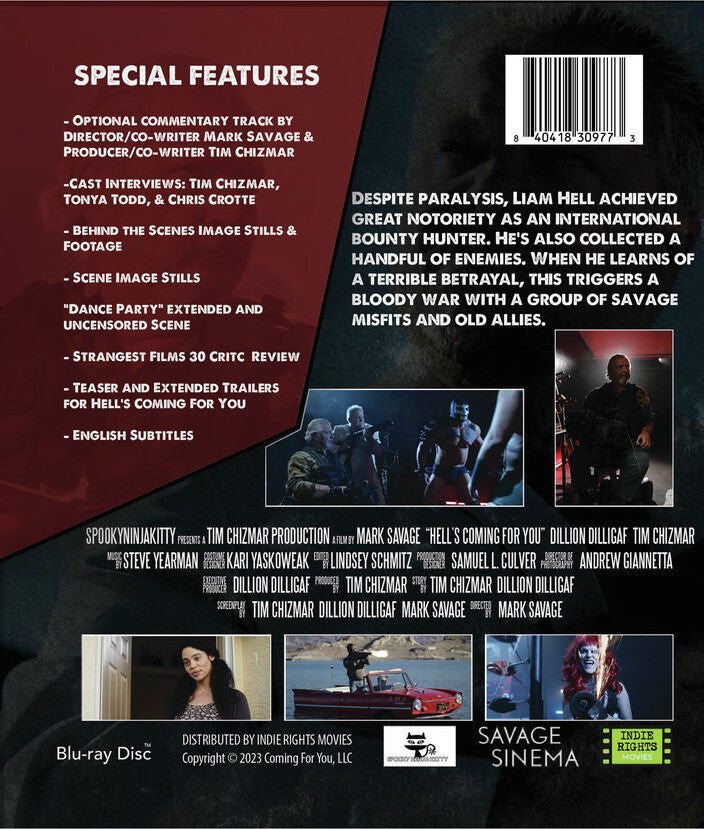 hell's coming for you - Back Panel - Blu-ray