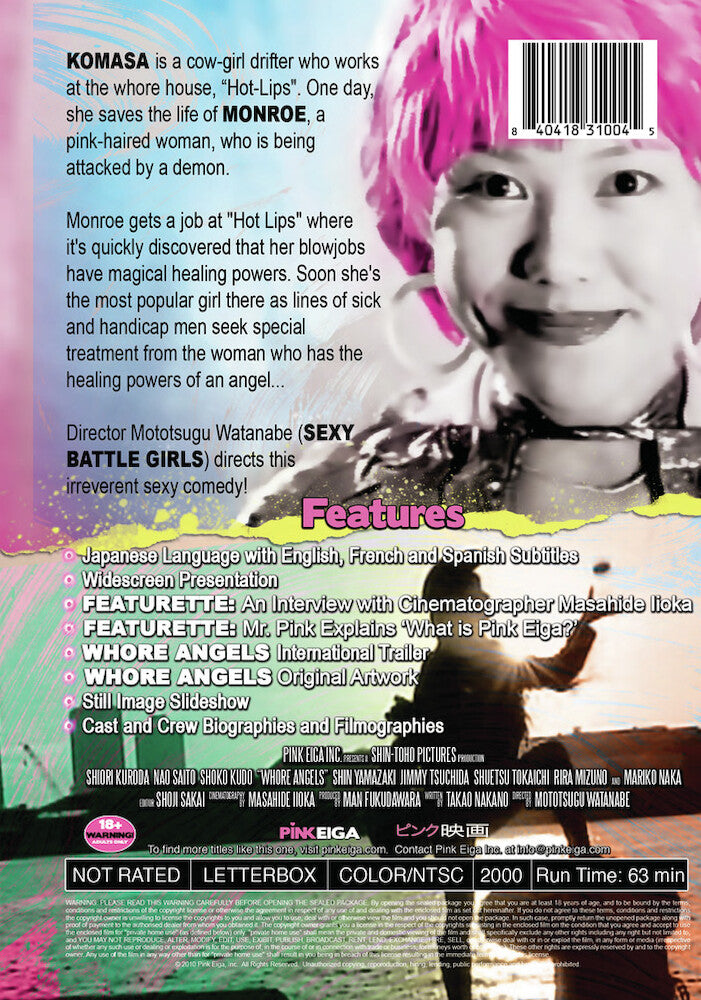 whore angels - Back Panel - DVD
