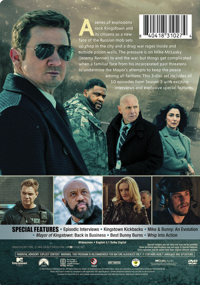 mayor of kingstown: season three - Back Panel - DVD