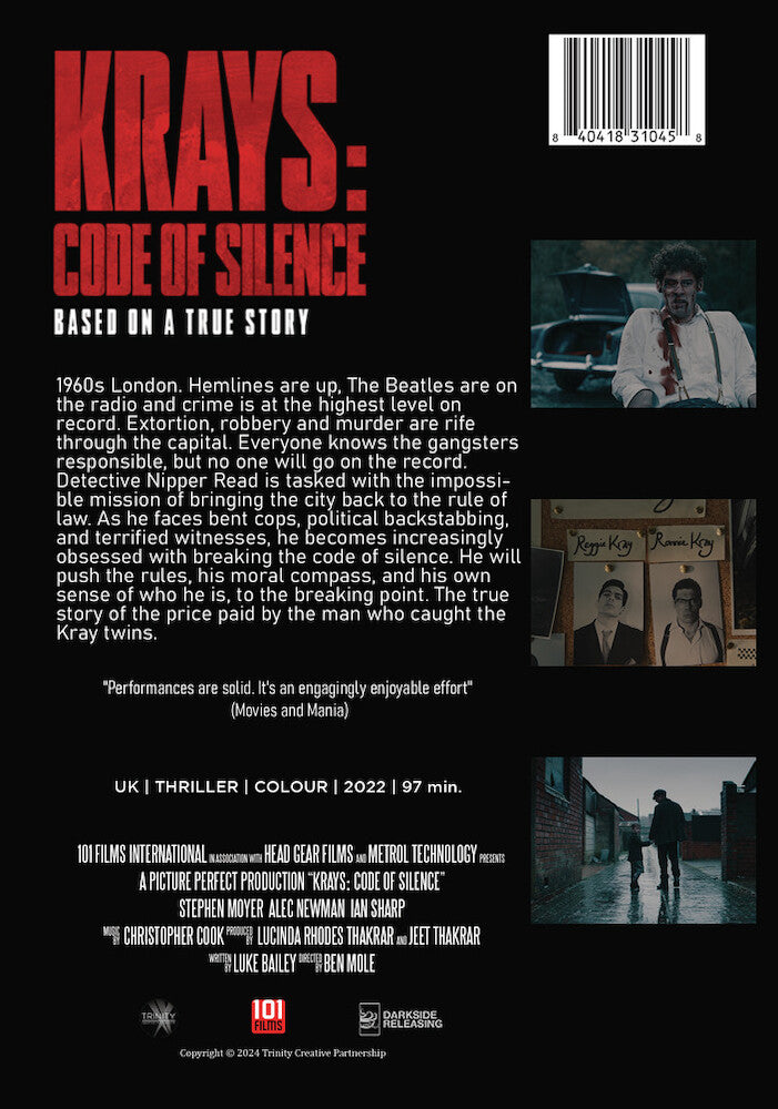The Krays: Code of Silence - Back Panel - 
