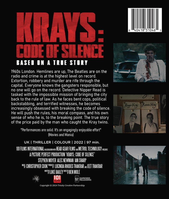 The Krays: Code of Silence - Back Panel - 