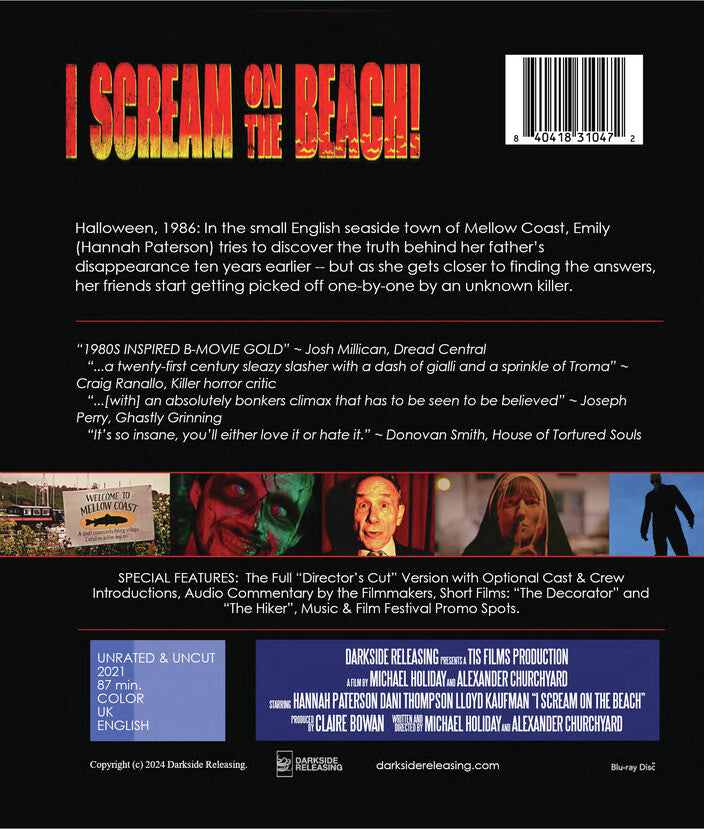 i scream on the beach - Back Panel - Blu-ray