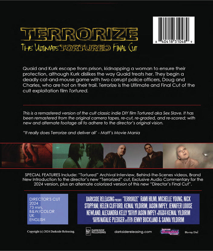 terrorize - Back Panel - Blu-ray