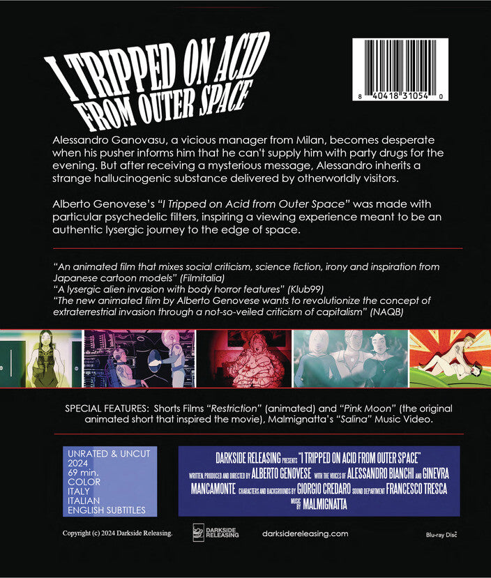 I Tripped on Acid from Outer Space - Back Panel - 