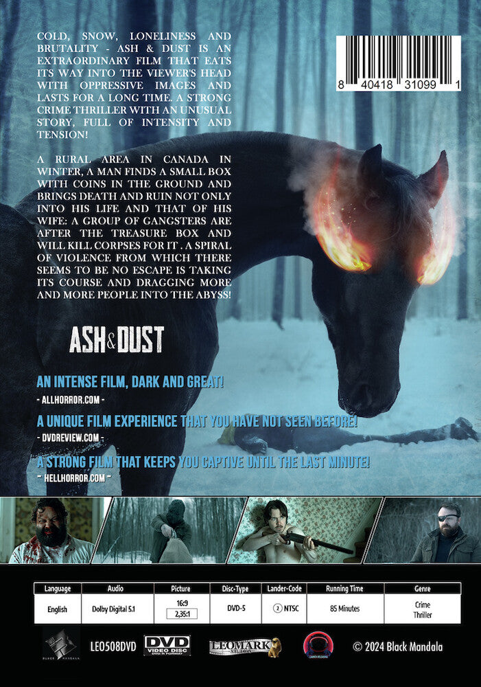 ash and dust - Back Panel - DVD