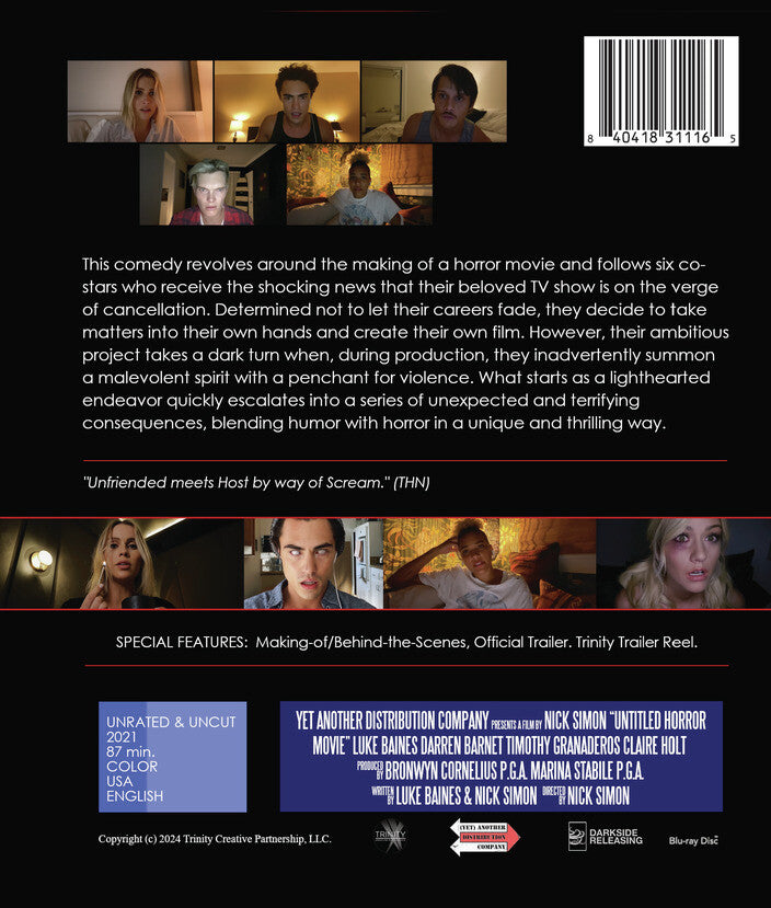 Untitled Horror Movie - Back Panel - 