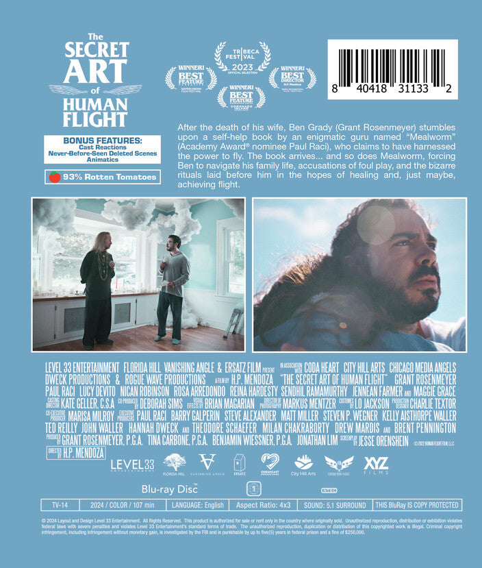 the secret art of human flight - Back Panel - Blu-ray