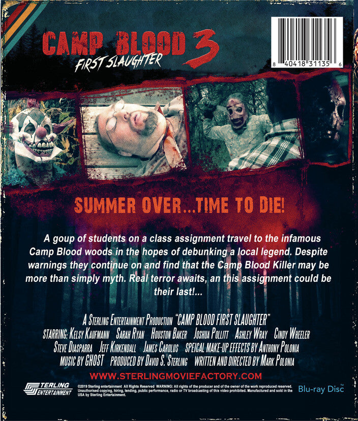 camp blood 3: first slaughter - Back Panel - Blu-ray