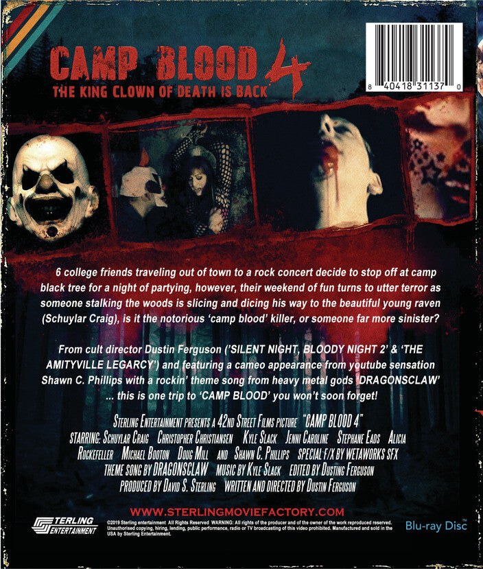 camp blood 4 - Back Panel - Blu-ray