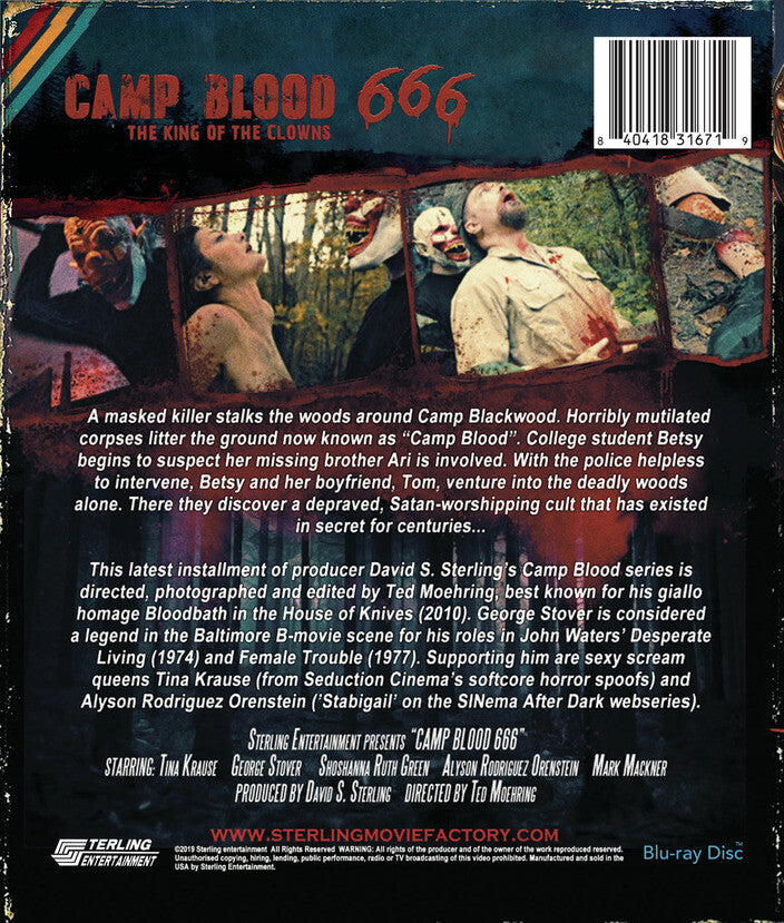camp blood 666 - Back Panel - Blu-ray