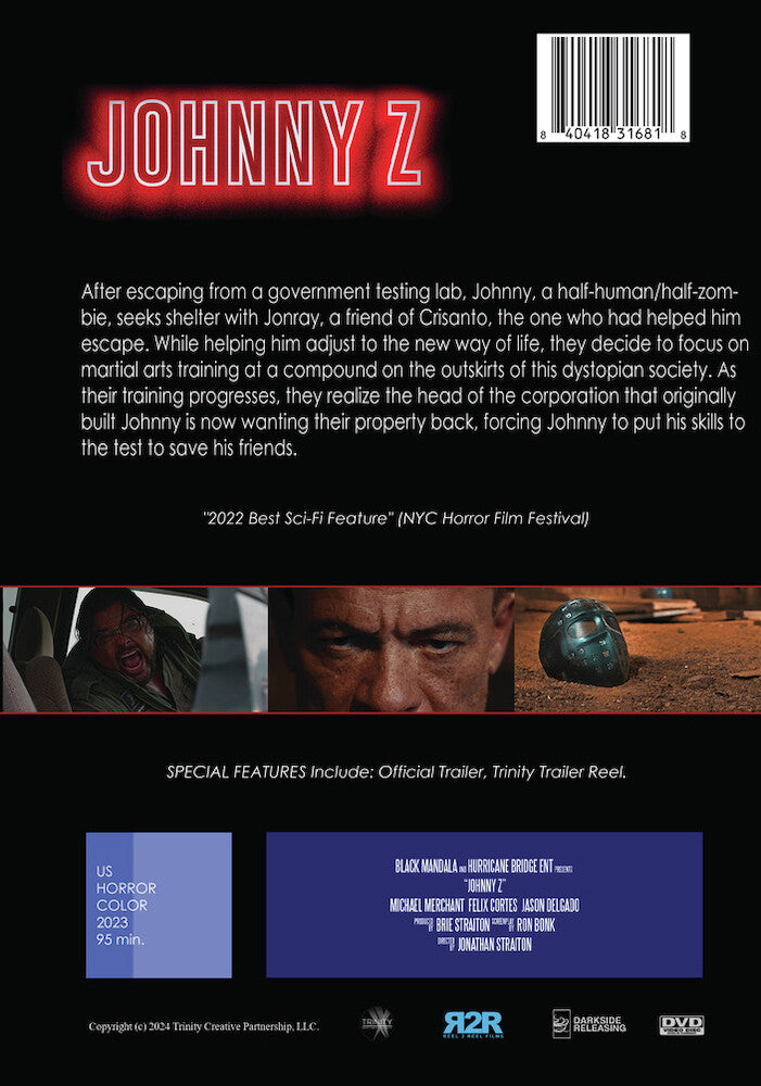 johnny z - Back Panel - DVD