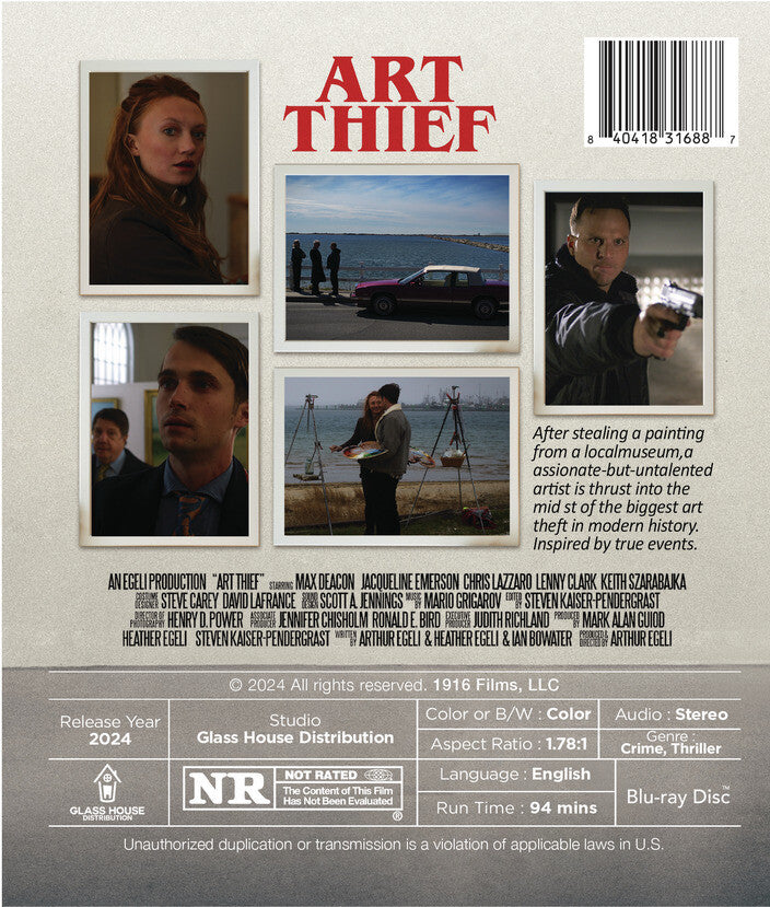 art thief - Back Panel - Blu-ray