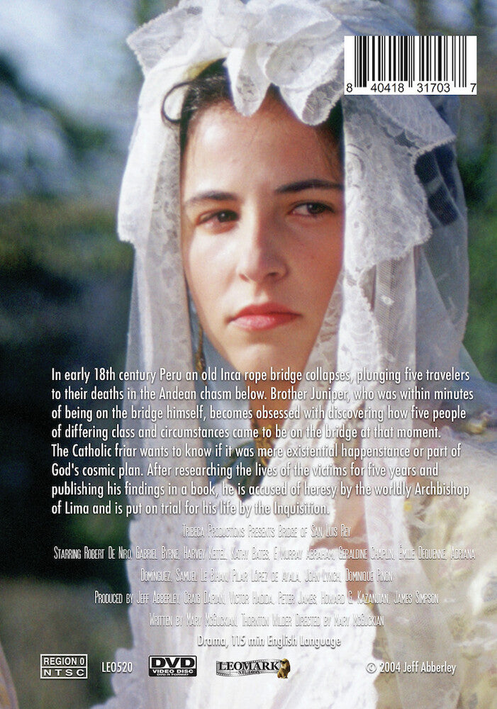 bridge of san luis rey - Back Panel - DVD