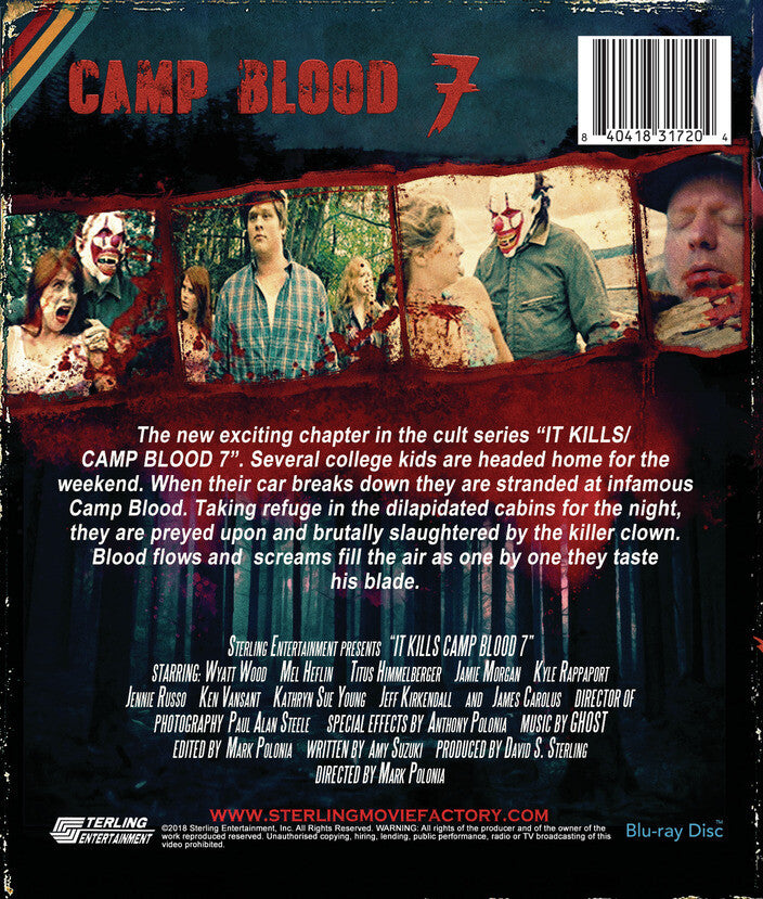 camp blood 7 - Back Panel - Blu-ray