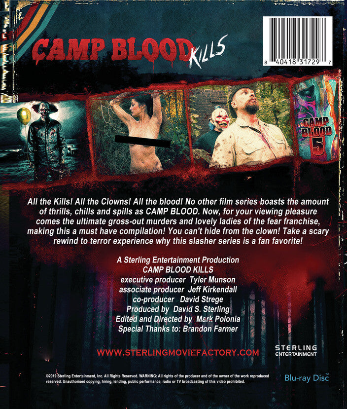 camp blood kills - Back Panel - Blu-ray