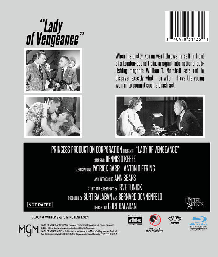 lady of vengeance - Back Panel - Blu-ray