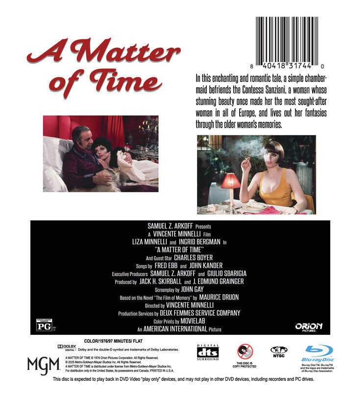 A Matter of Time - Back Panel - 