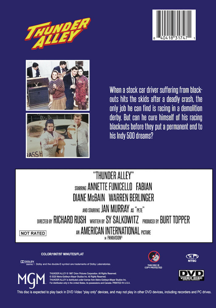 thunder alley - Back Panel - DVD