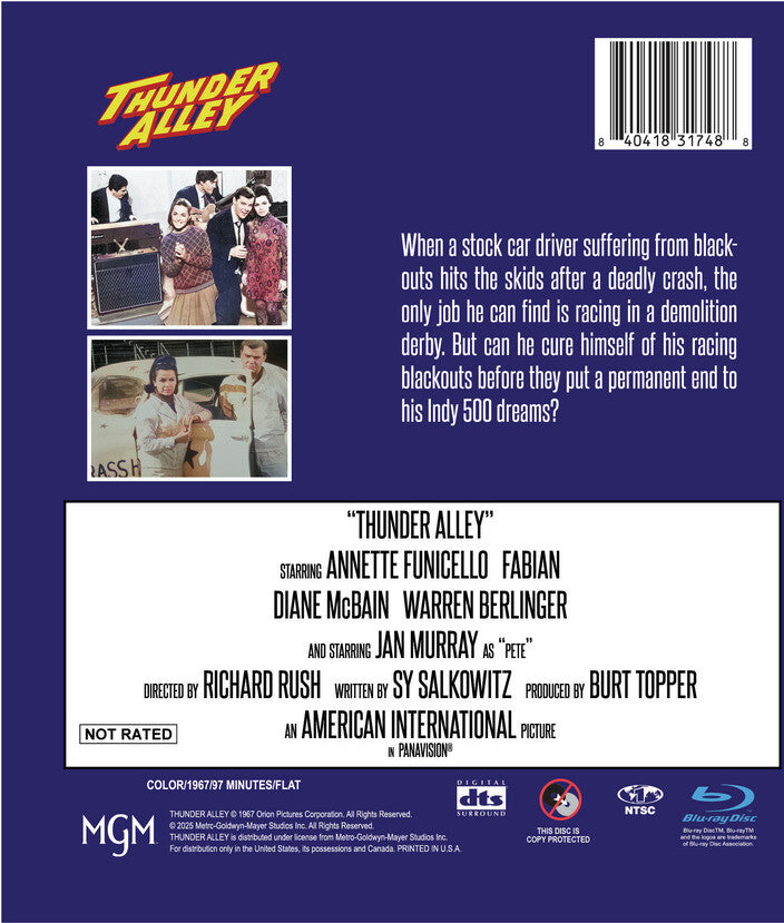 thunder alley - Back Panel - Blu-ray