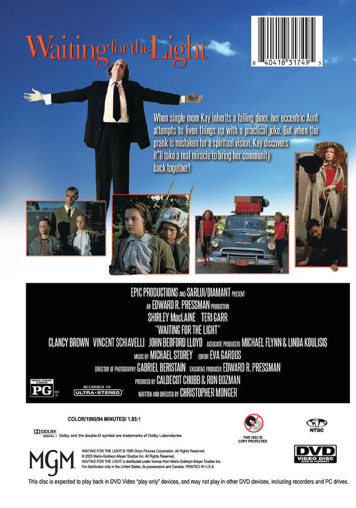 waiting for the light - Back Panel - DVD