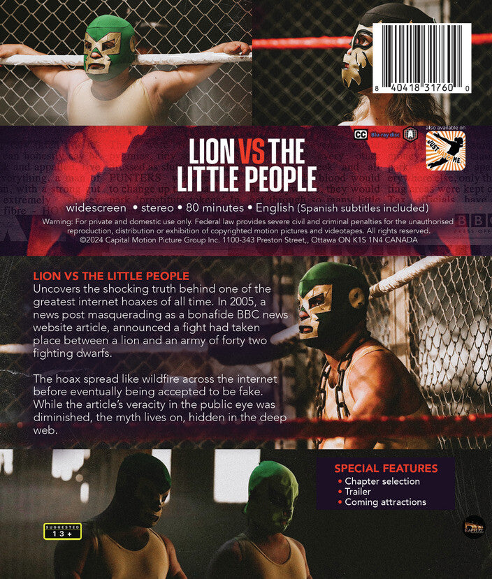 Lion Versus the Little People - Back Panel - 